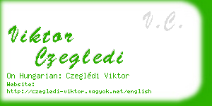 viktor czegledi business card