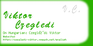 viktor czegledi business card